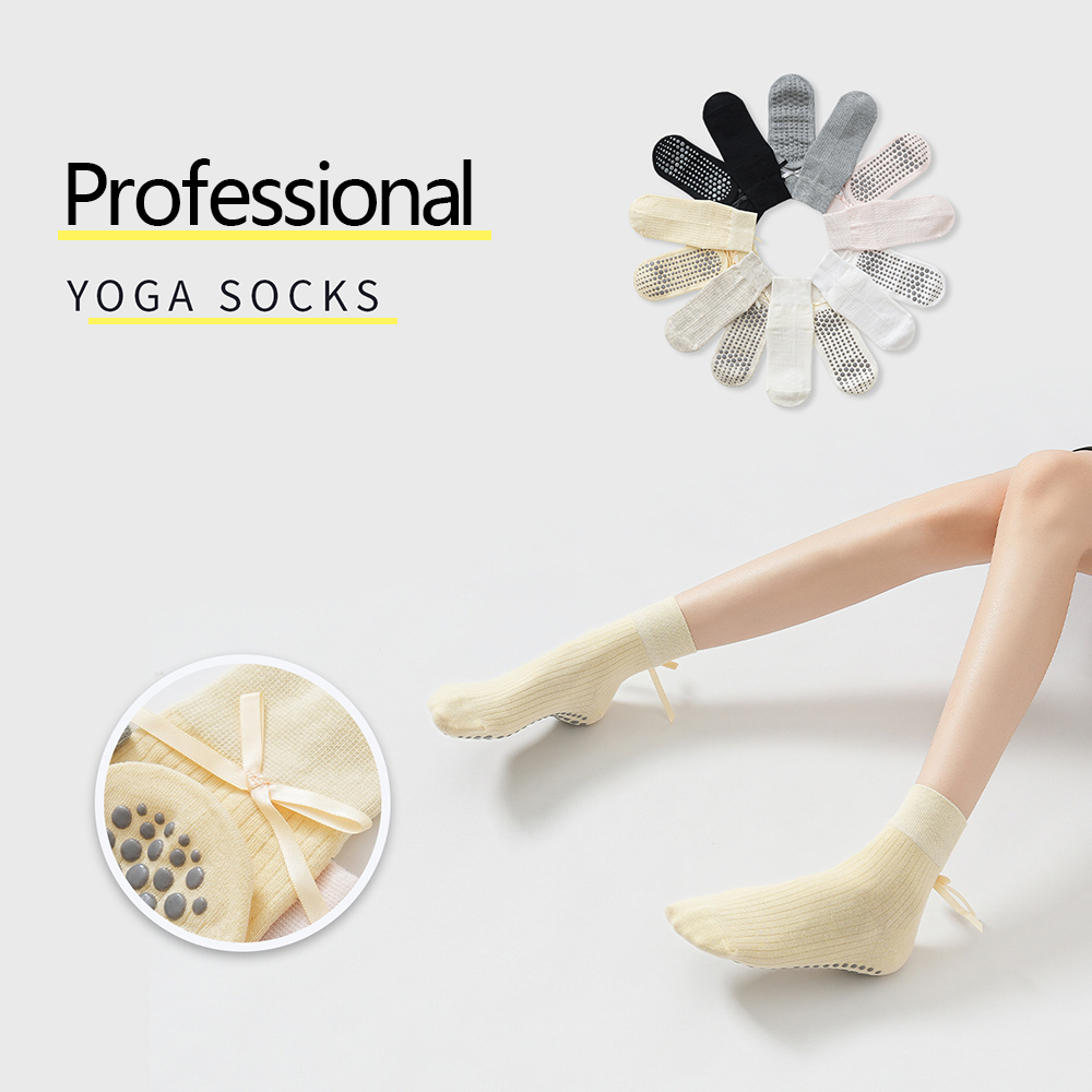 Pilates & Yoga Unleashed Studio Tuckahoe - Cute Bowknot Yoga Socks Girls Sweet