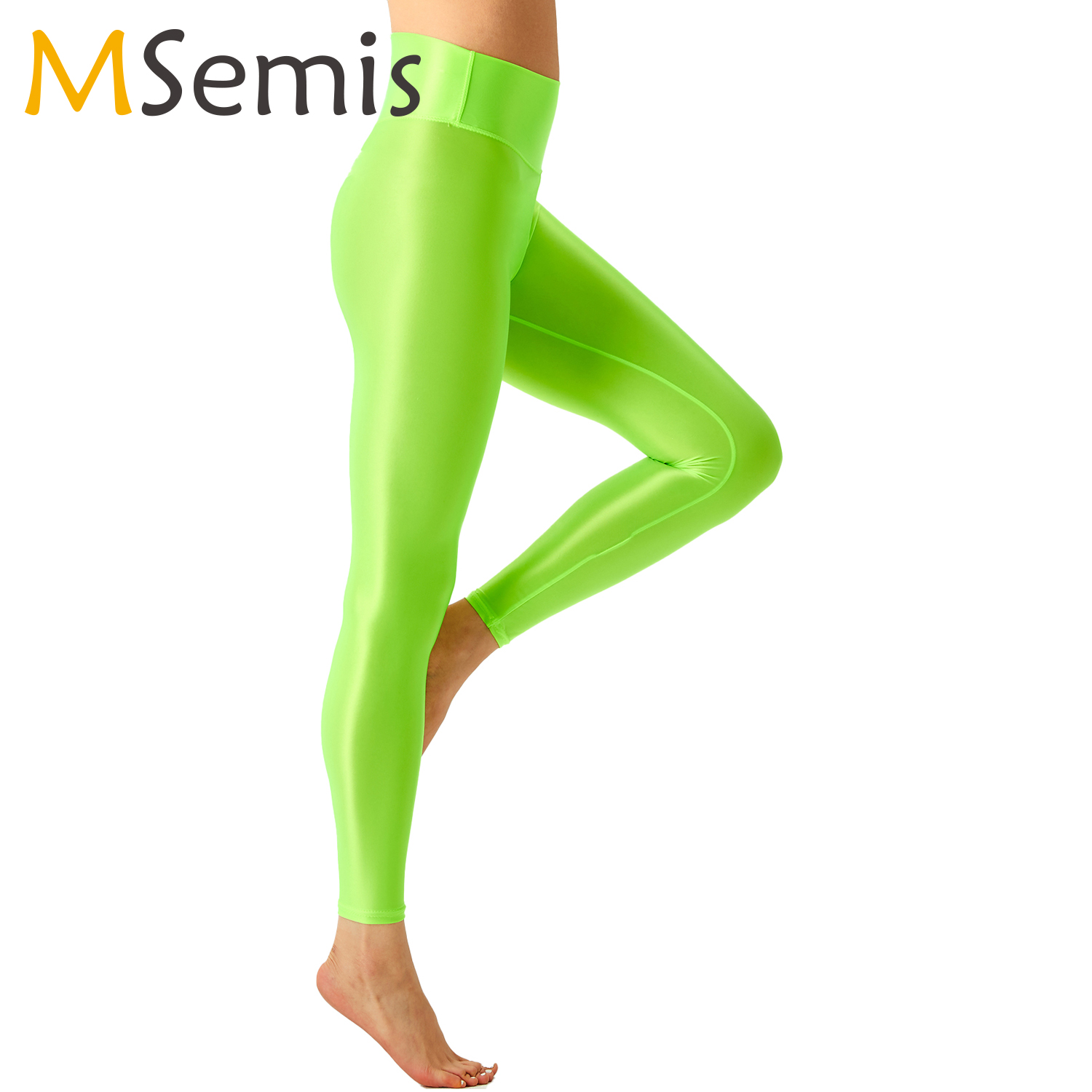 Women Glossy Ballet Leggings E - Pilates Yoga Legging ulasan dan harga