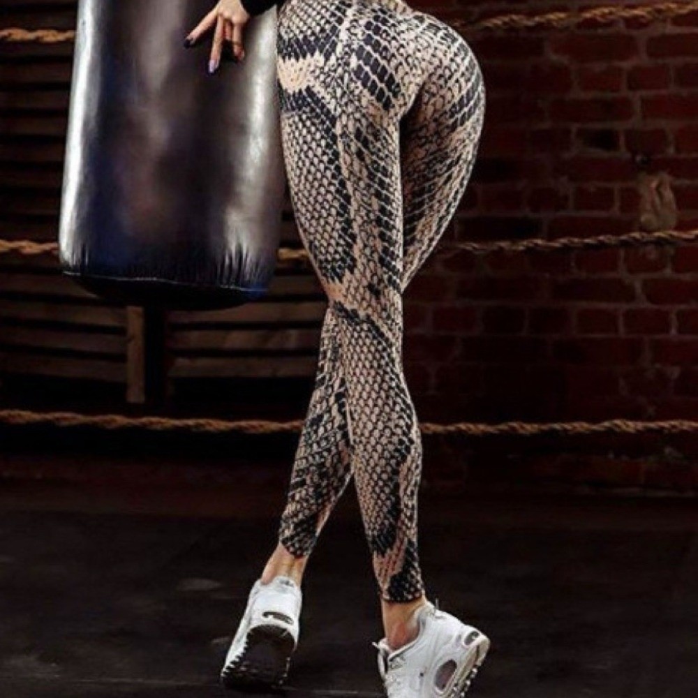 Serpentine Snake Print Legging - Pilates Yoga Legging ulasan dan harga