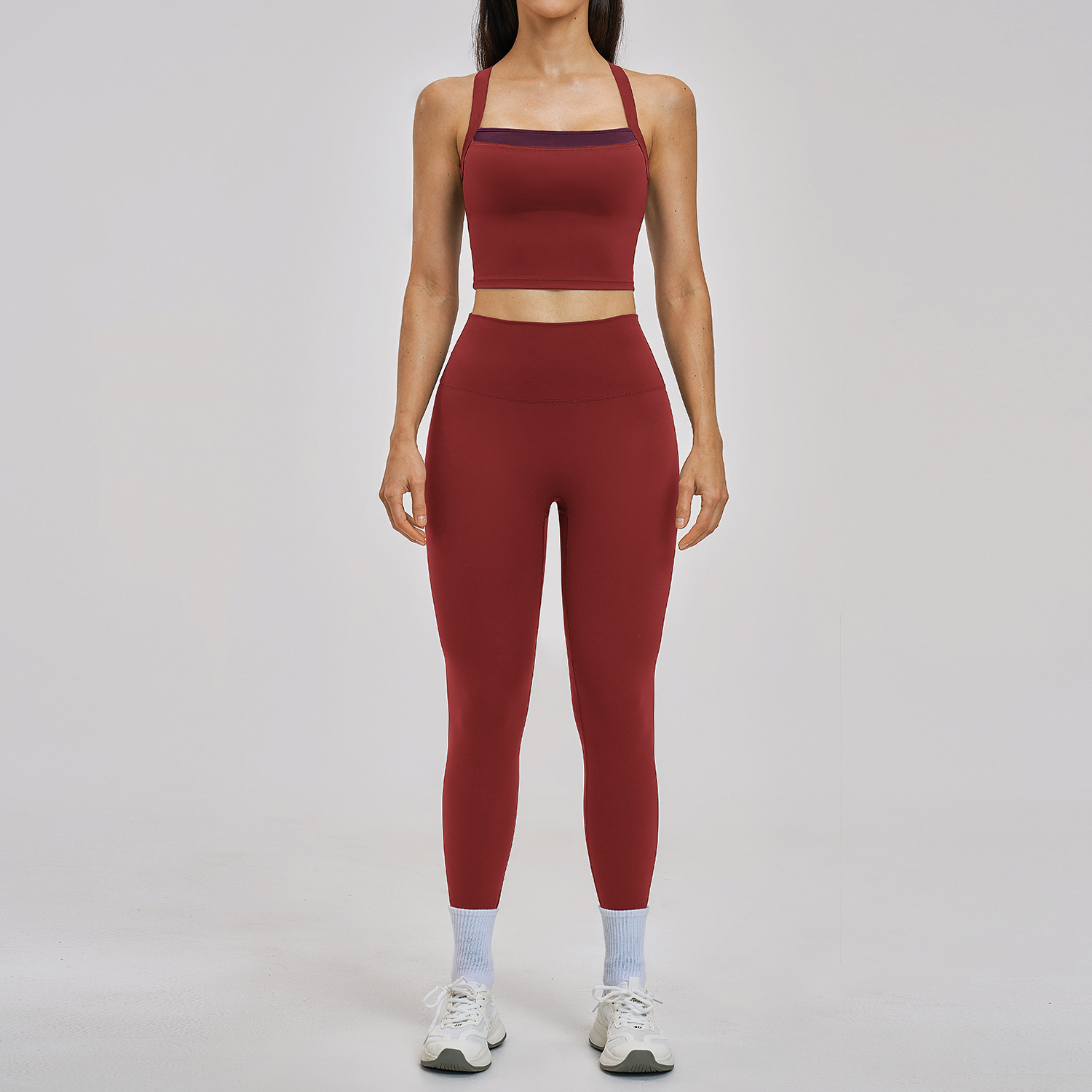 2PCS Yoga Set Women Tracksuit  - Pilates Yoga Legging ulasan dan harga