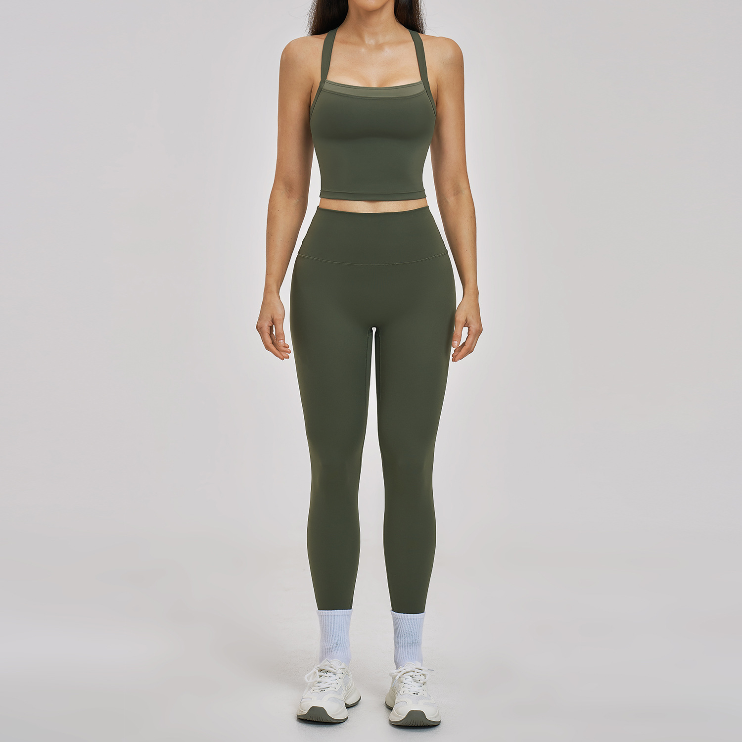 2PCS Yoga Set Women Tracksuit  - Pilates Yoga Legging ulasan dan harga