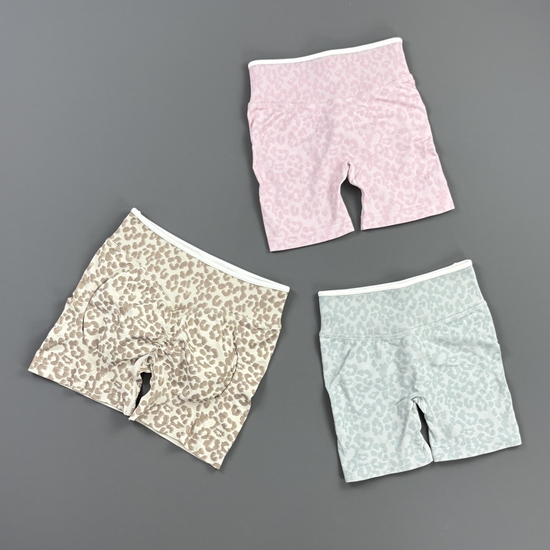 HISTELLO Gym Shorts Leopard Pr - Pilates Yoga Legging ulasan dan harga