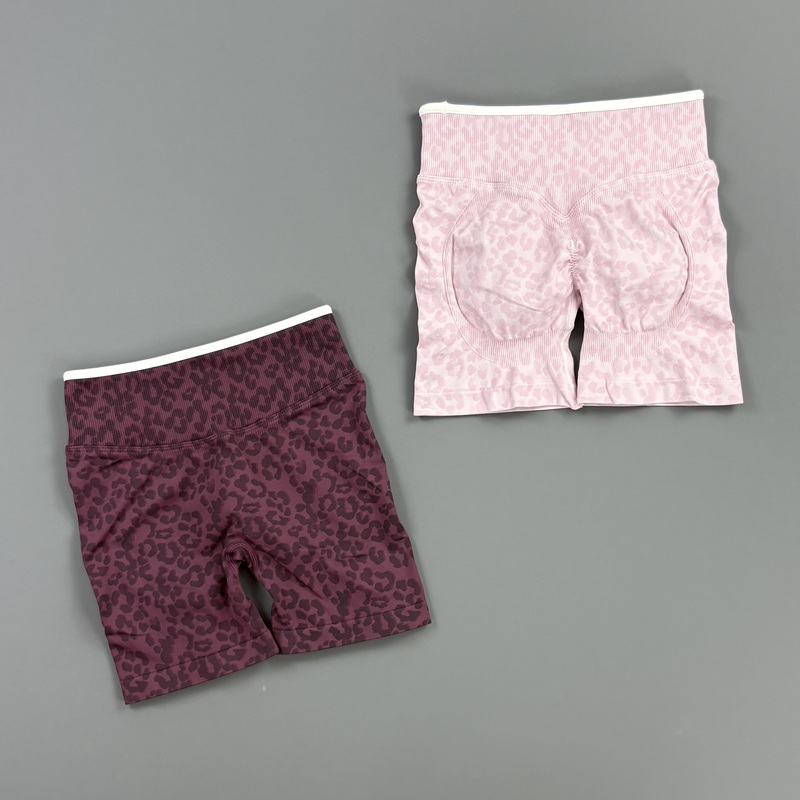 HISTELLO Gym Shorts Leopard Pr - Pilates Yoga Legging ulasan dan harga