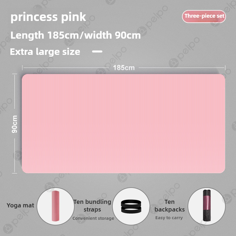 Thick Yoga Mat Anti-skid Sport - Pilates Yoga Matte ulasan dan harga