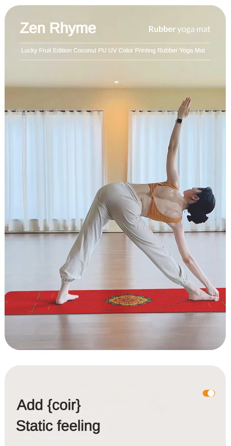 Zen Rhyme Frosted Pu Natural R - Pilates Yoga Matte ulasan dan harga