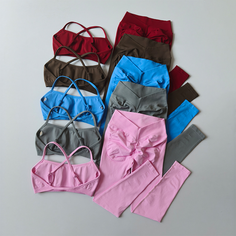 Peach Buttock Fitness Suit 2PC - Pilates Yoga Legging ulasan dan harga