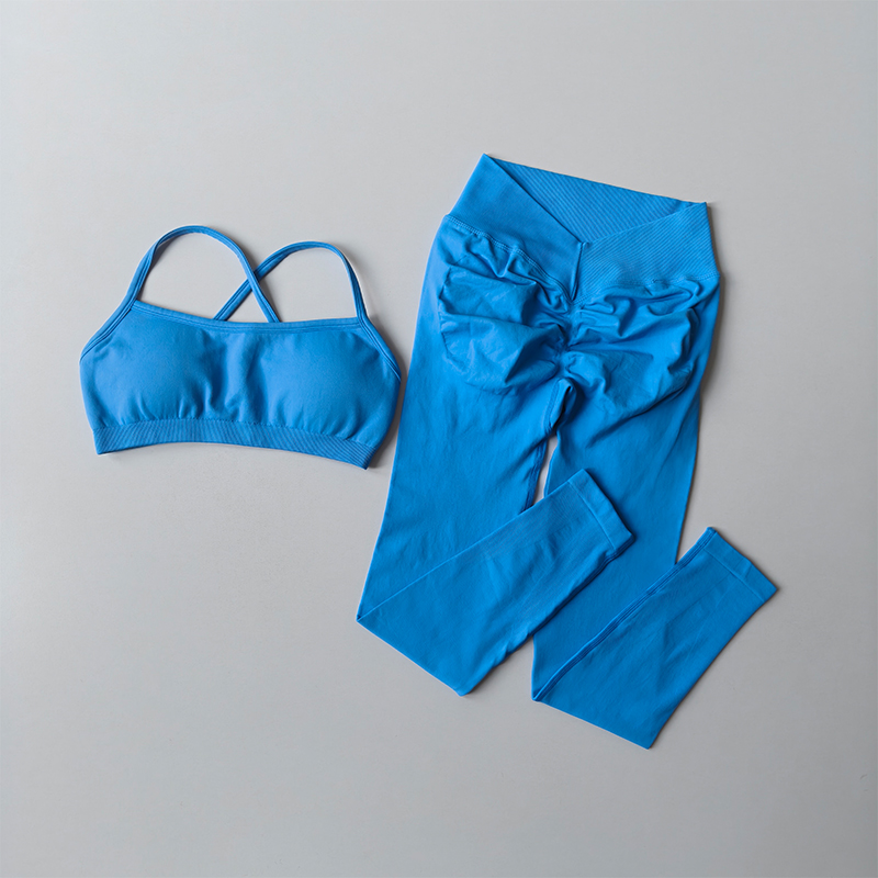 Peach Buttock Fitness Suit 2PC - Pilates Yoga Legging ulasan dan harga