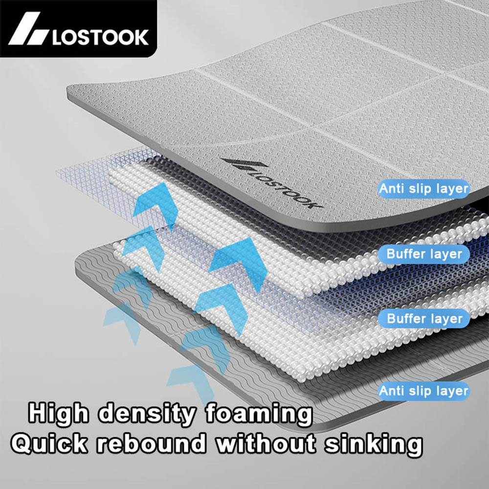 4mm Thick TPE Foldable Yoga Ma - Pilates Yoga Matte ulasan dan harga