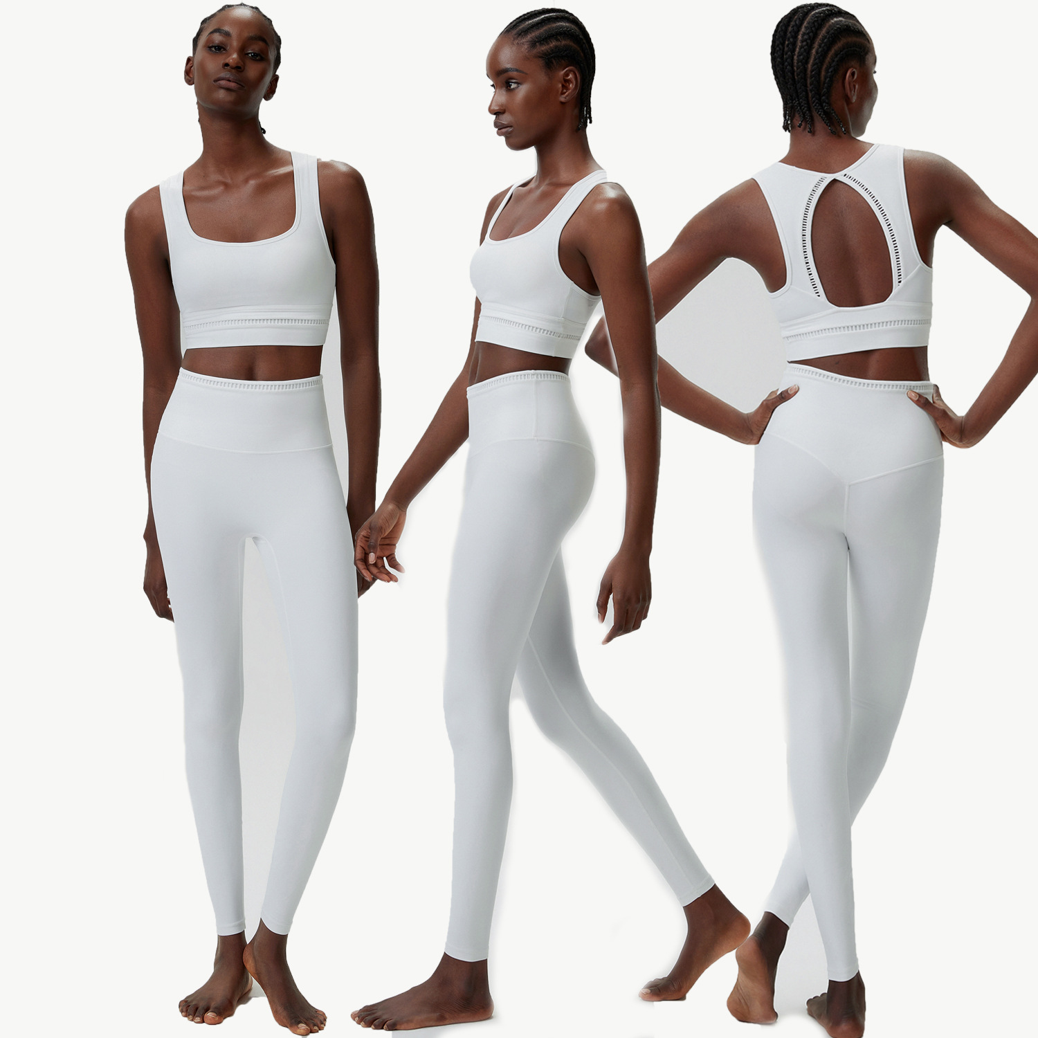 New Women 2‑Piece Yoga Set Squ - Pilates Yoga Legging ulasan dan harga